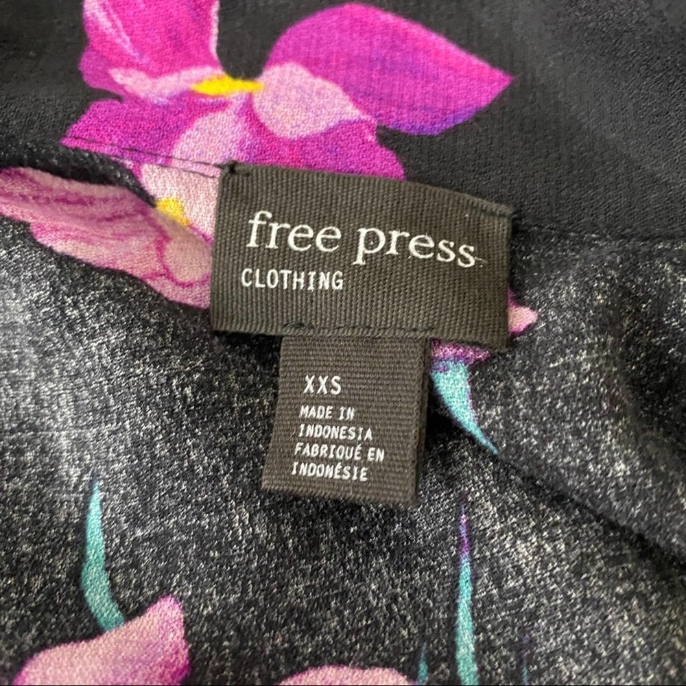 Free Press Notch Collar Surplice Long Sleeve Top - Picture 7 of 11